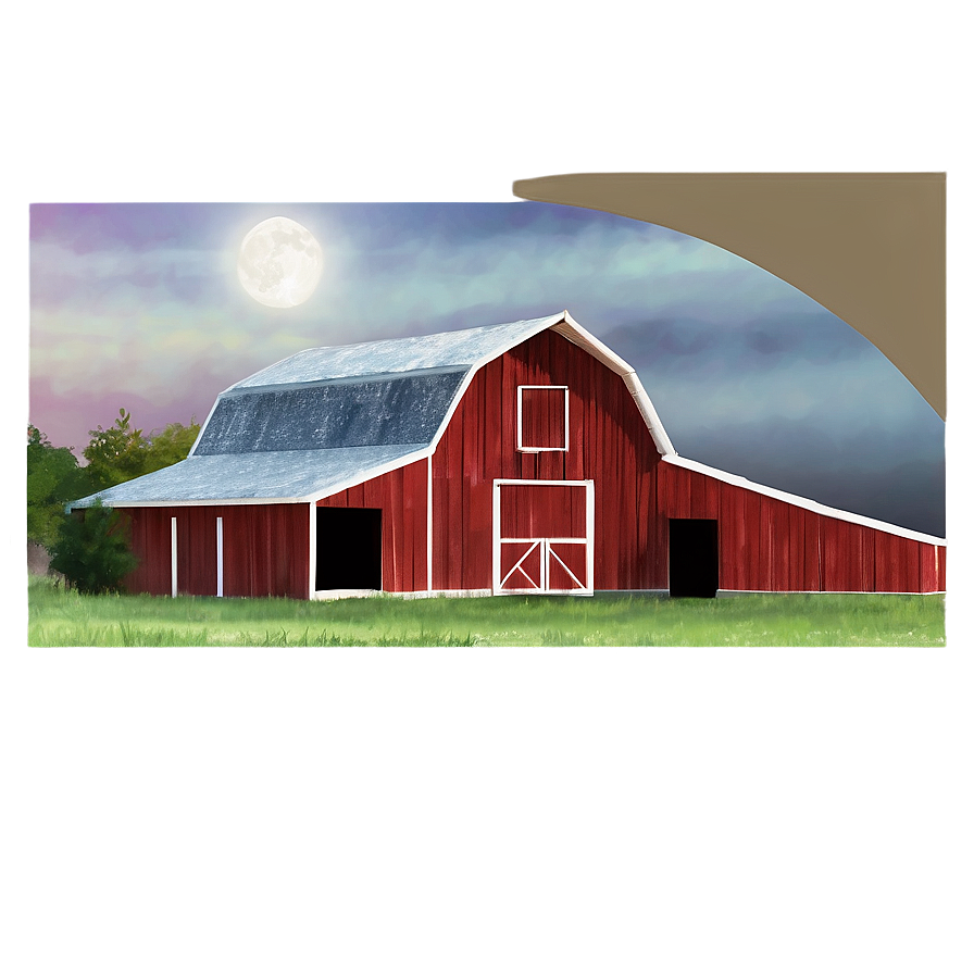 Spooky Halloween Barn Png Thh