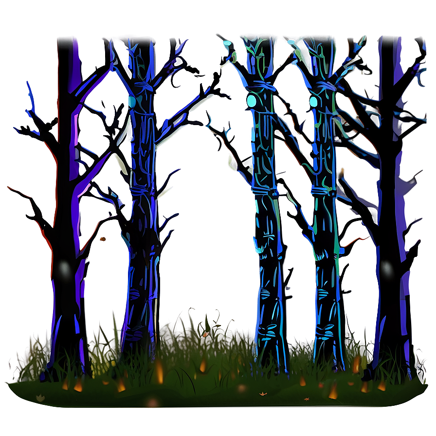 Spooky Halloween Forest Png Ypd56