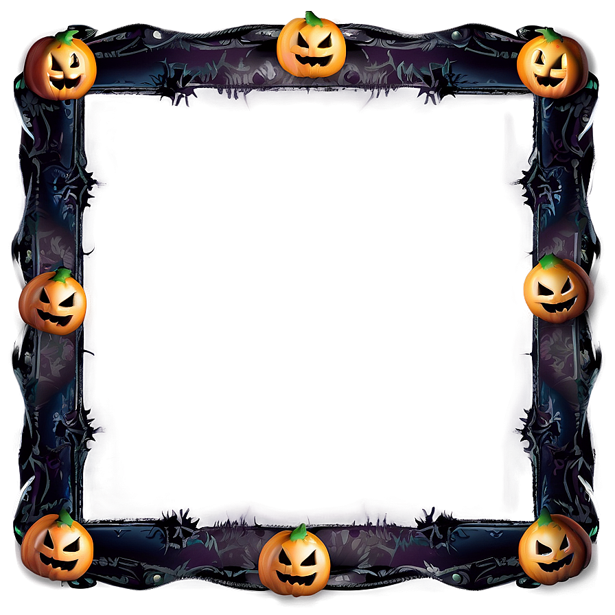 Spooky Halloween Frame Png 23