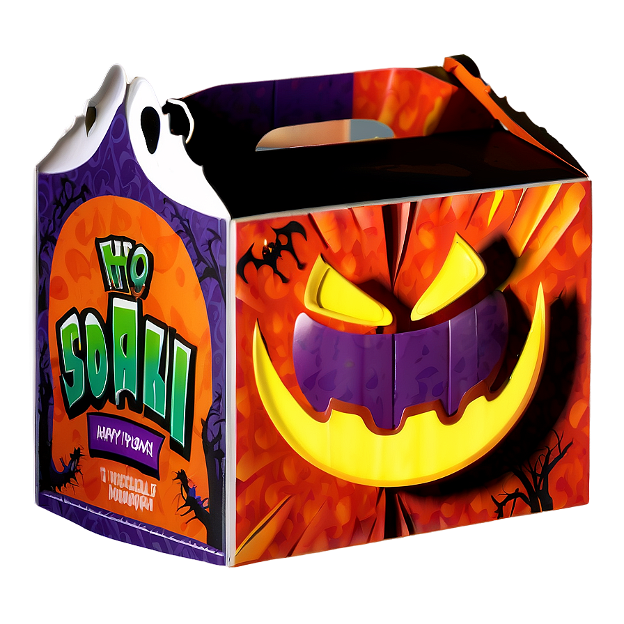 Spooky Halloween Happy Meal Box Png Onn40