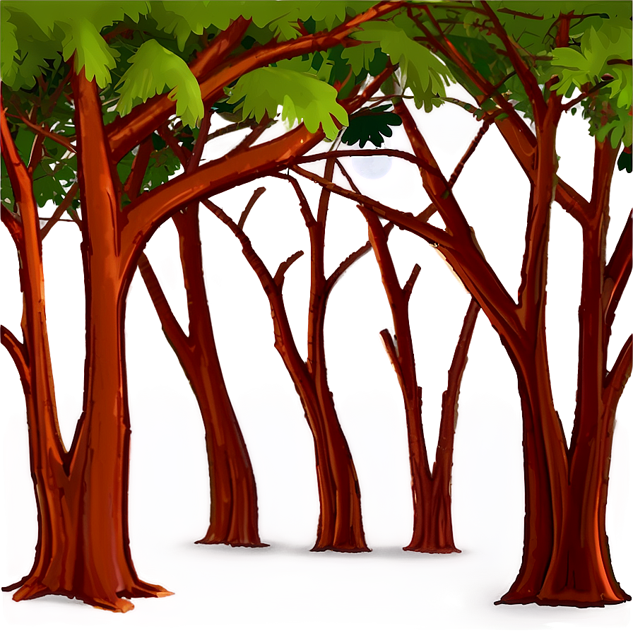 Spooky Halloween Trees Png 27