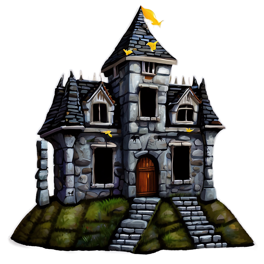 Spooky Haunted Castle Png Isk22