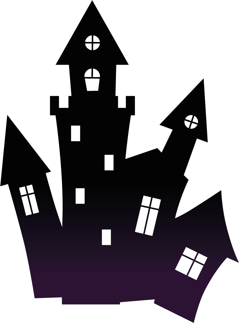 Spooky Haunted House Silhouette