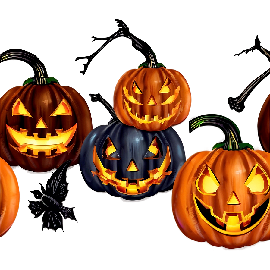 Spooky Jack O Lantern Clipart Png Lss11