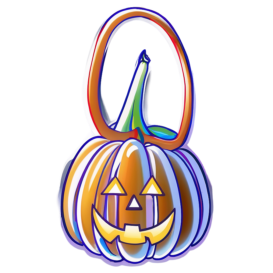 Spooky Pumpkin Outline Theme Png 58