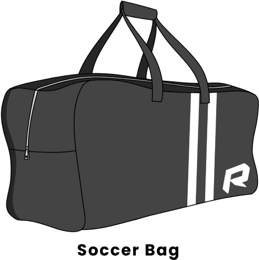 Sports Duffle Bag Vector Illustration