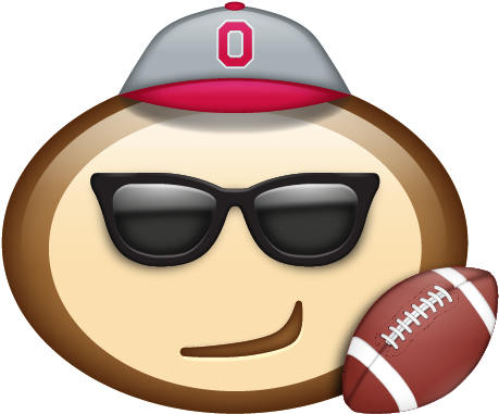 Sports Fan Emojiwith Sunglassesand Football.png