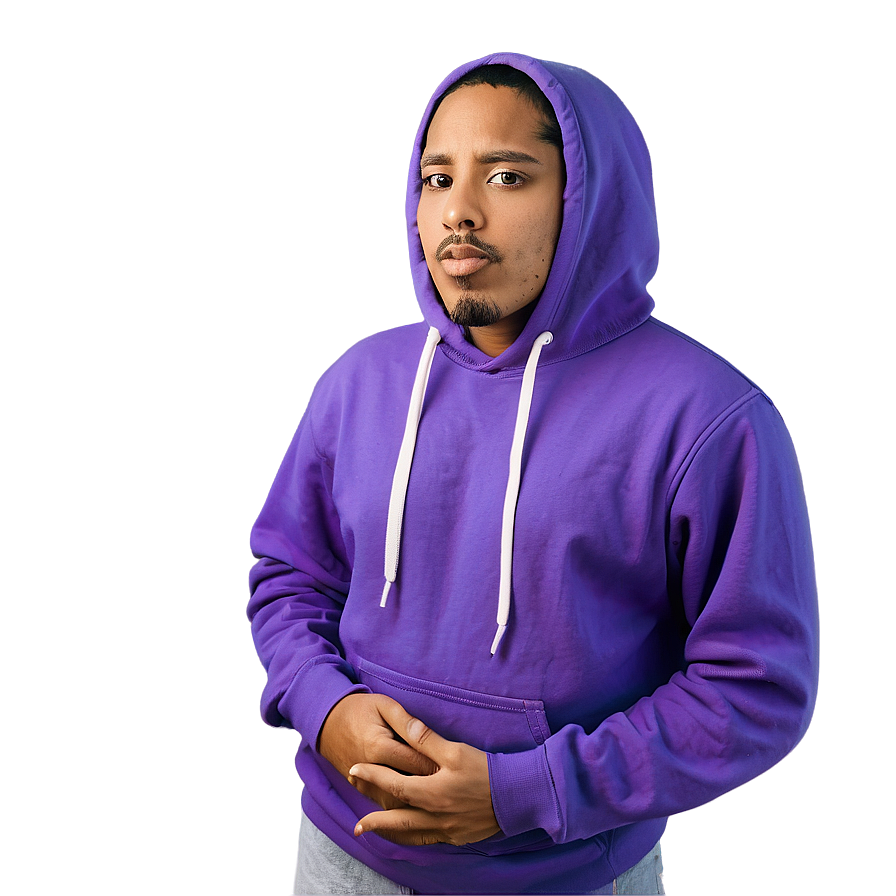 Sporty Purple Hoodie Representation Png Gdj