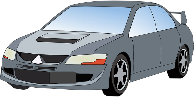 Sporty Sedan Vector Illustration