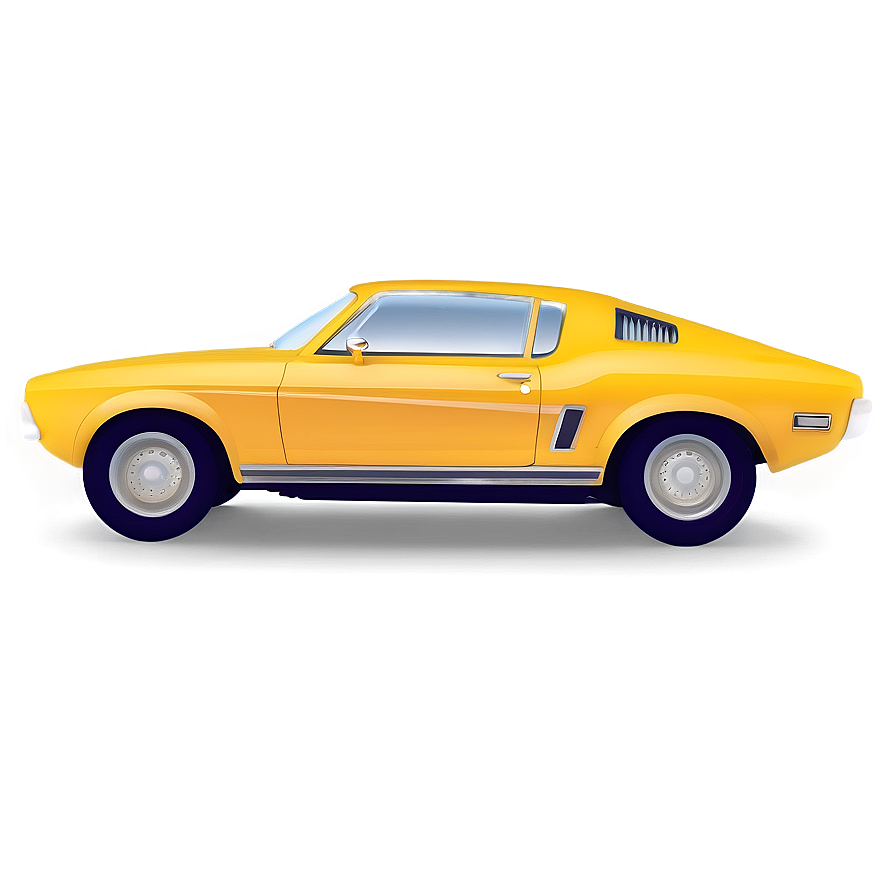 Sporty Yellow Car Icon Png 13