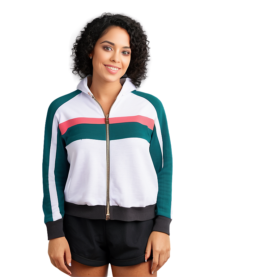 Sporty Zip-up Sweaters Png Kse38