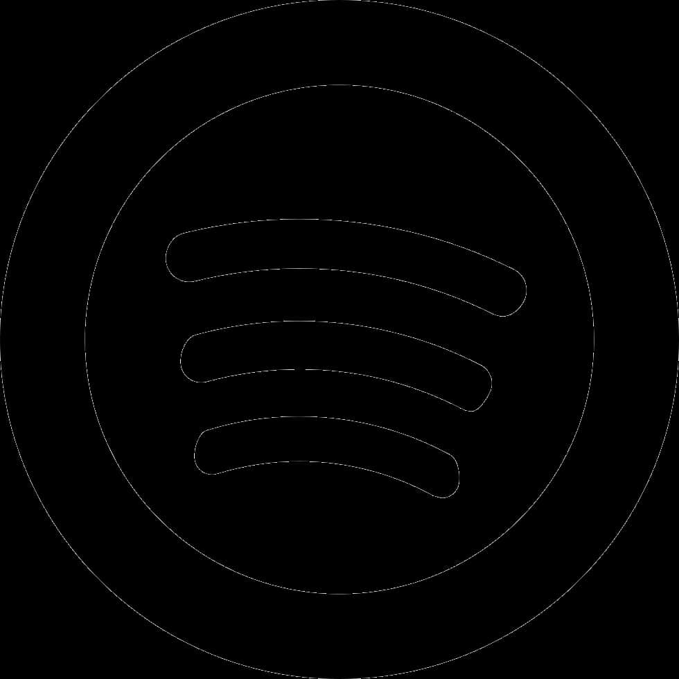 Spotify Logo Blackand White