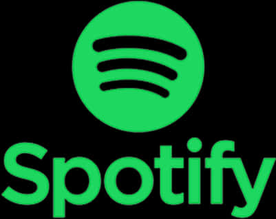 Spotify Logo Green Black Background