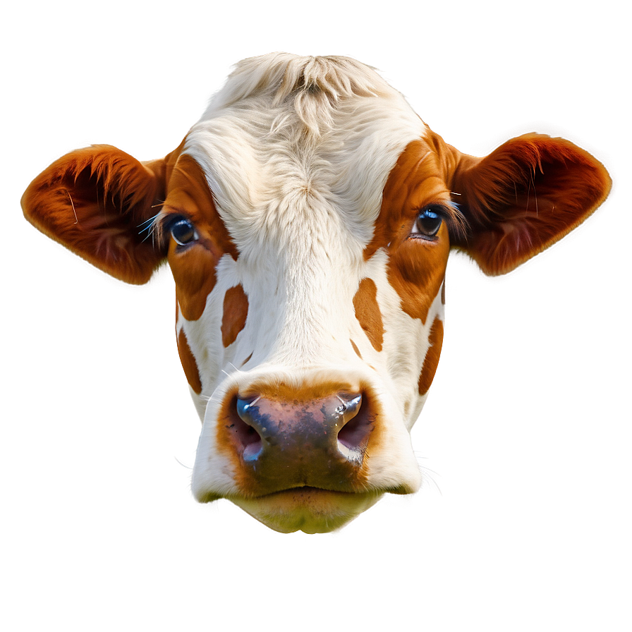 Spotted Cow Face Png 06212024