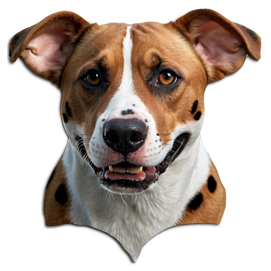 Spotted Dog Face Pattern Png 43