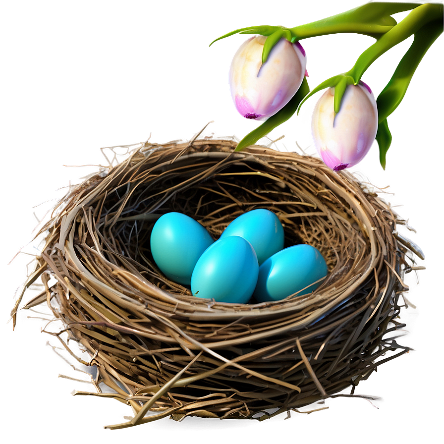 Spring Bird Nest Png 06212024