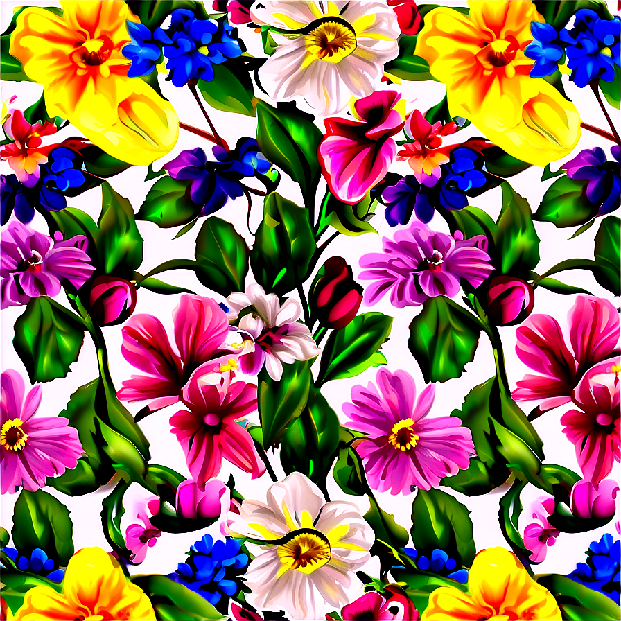 Spring Bloom Pattern Png Xcd13