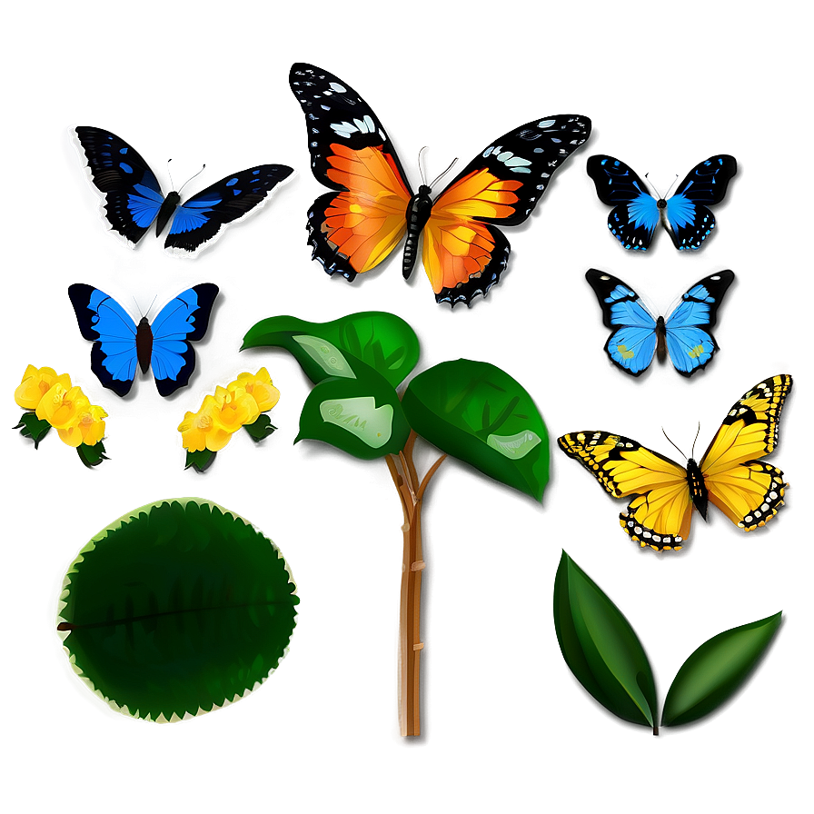 Spring Butterflies Png Liw