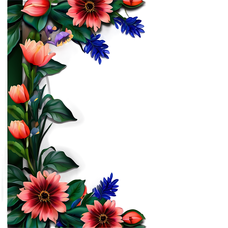 Spring Floral Frame Png Grp