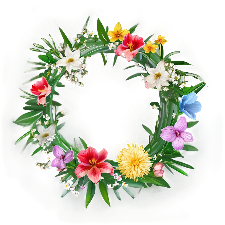 Spring Flower Circle Png 55