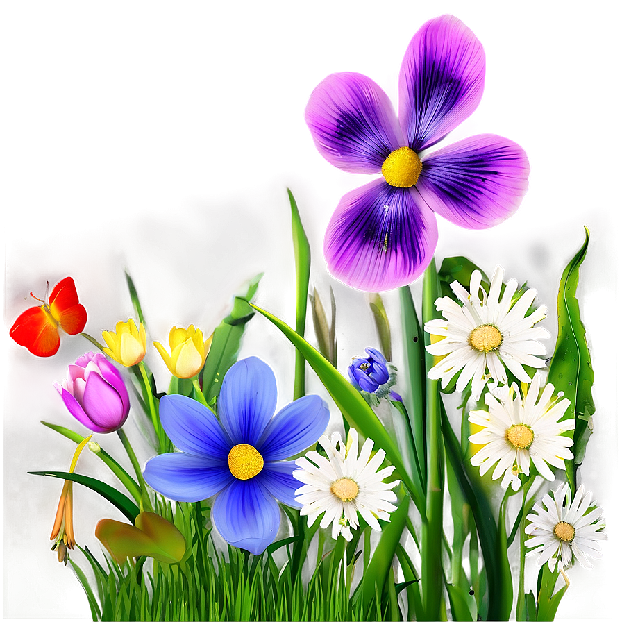 Spring Flower Meadow Png Abc