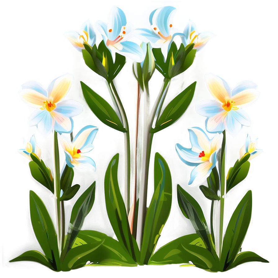 Spring Flower Outline Png 25