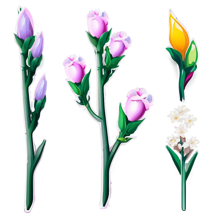 Spring Flower Stem Png 06132024