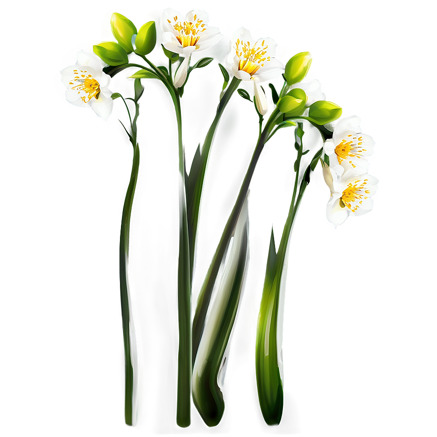 Spring Flower Stem Png 15