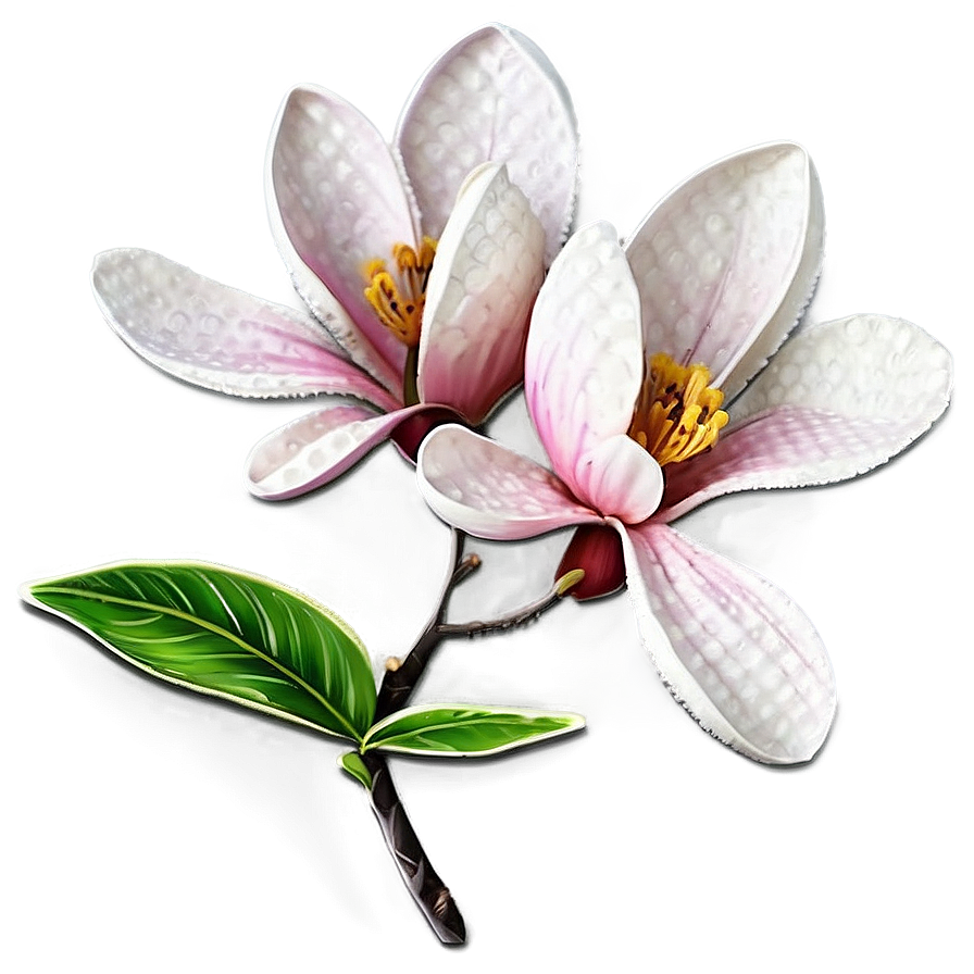 Spring Magnolia Flower Art Png 9