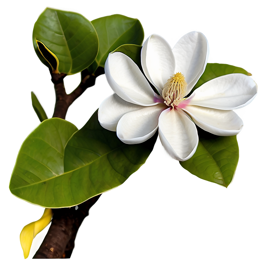 Spring Magnolia Flower Art Png Eht65