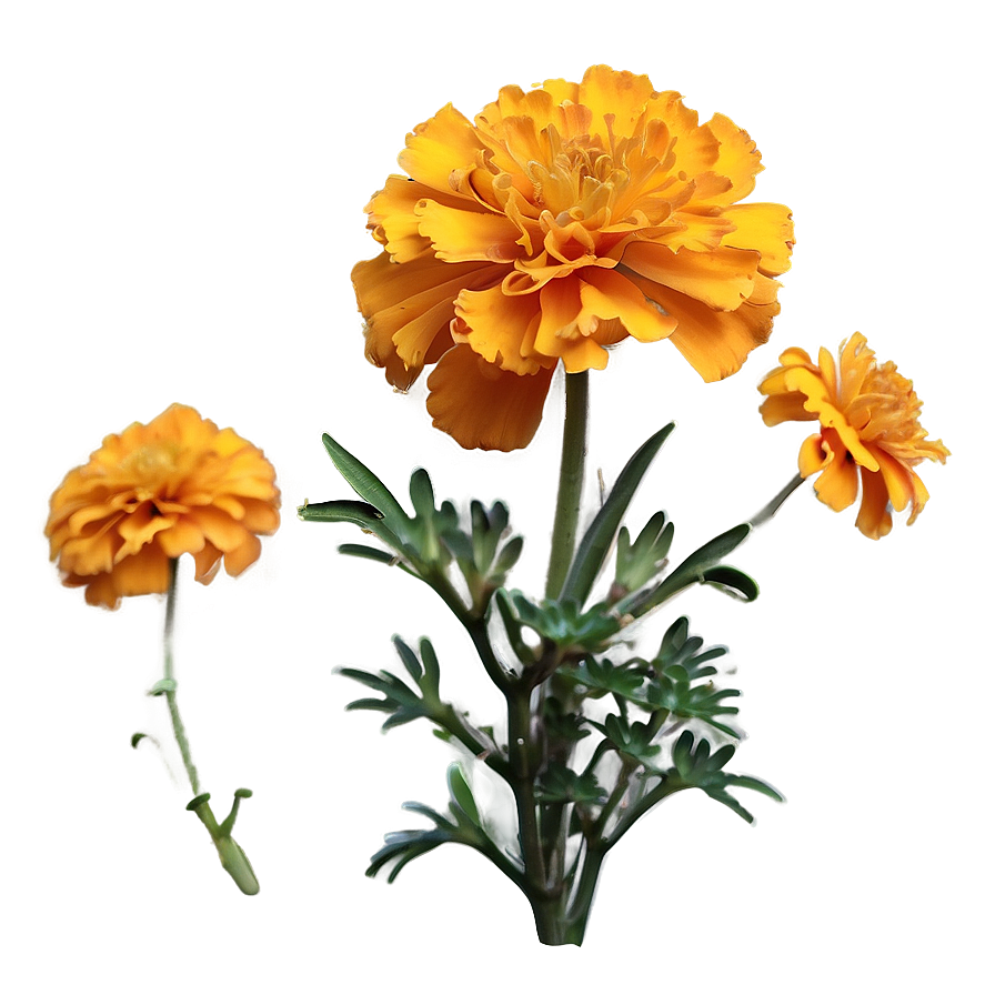 Spring Marigolds Bloom Png Ywu39