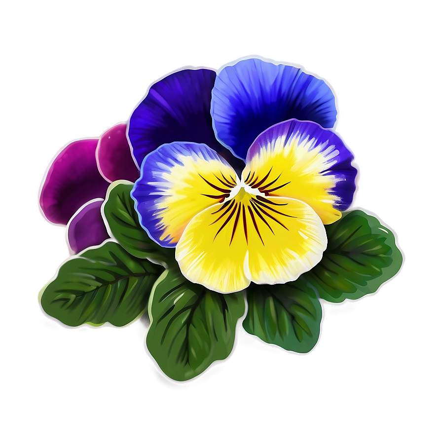 Spring Pansy Flower Png 06272024