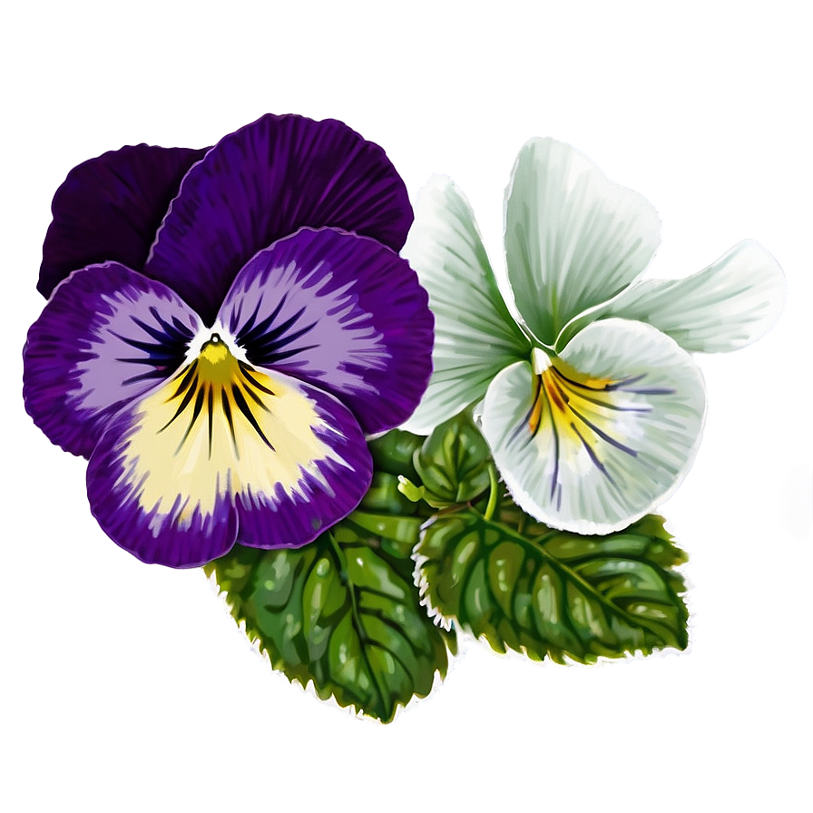 Spring Pansy Flower Png Vyv