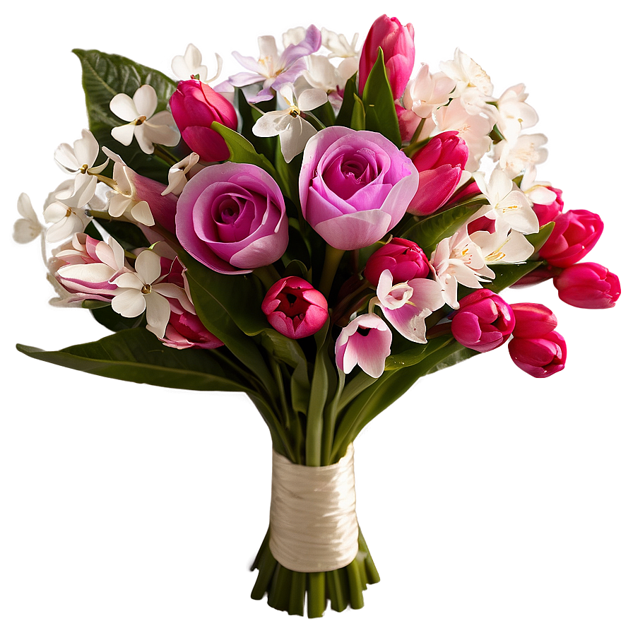 Spring Wedding Bouquet Png 05212024