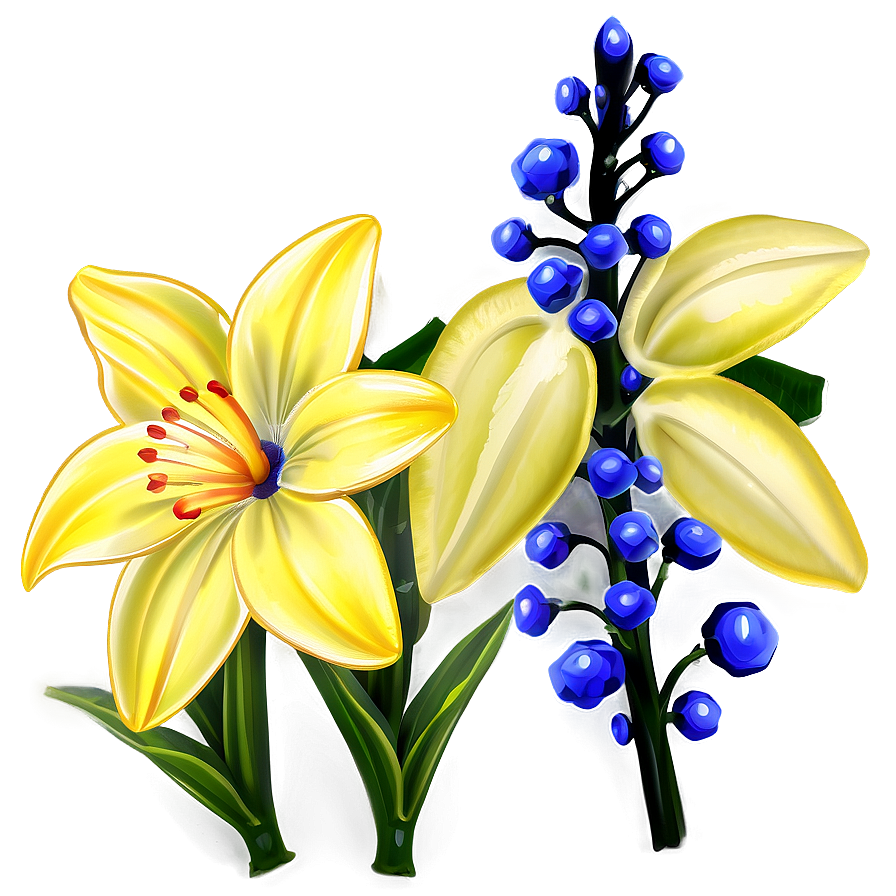 Spring Yellow Flowers Png Cak76