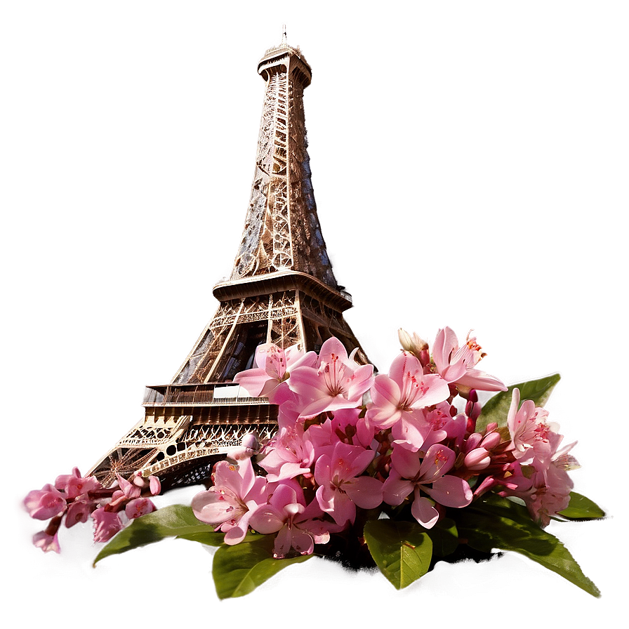 Springtime At Torre Eiffel Png Wft94