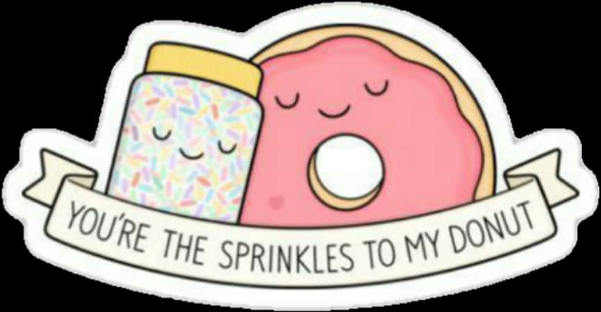 Sprinklesand Donut Cute Illustration