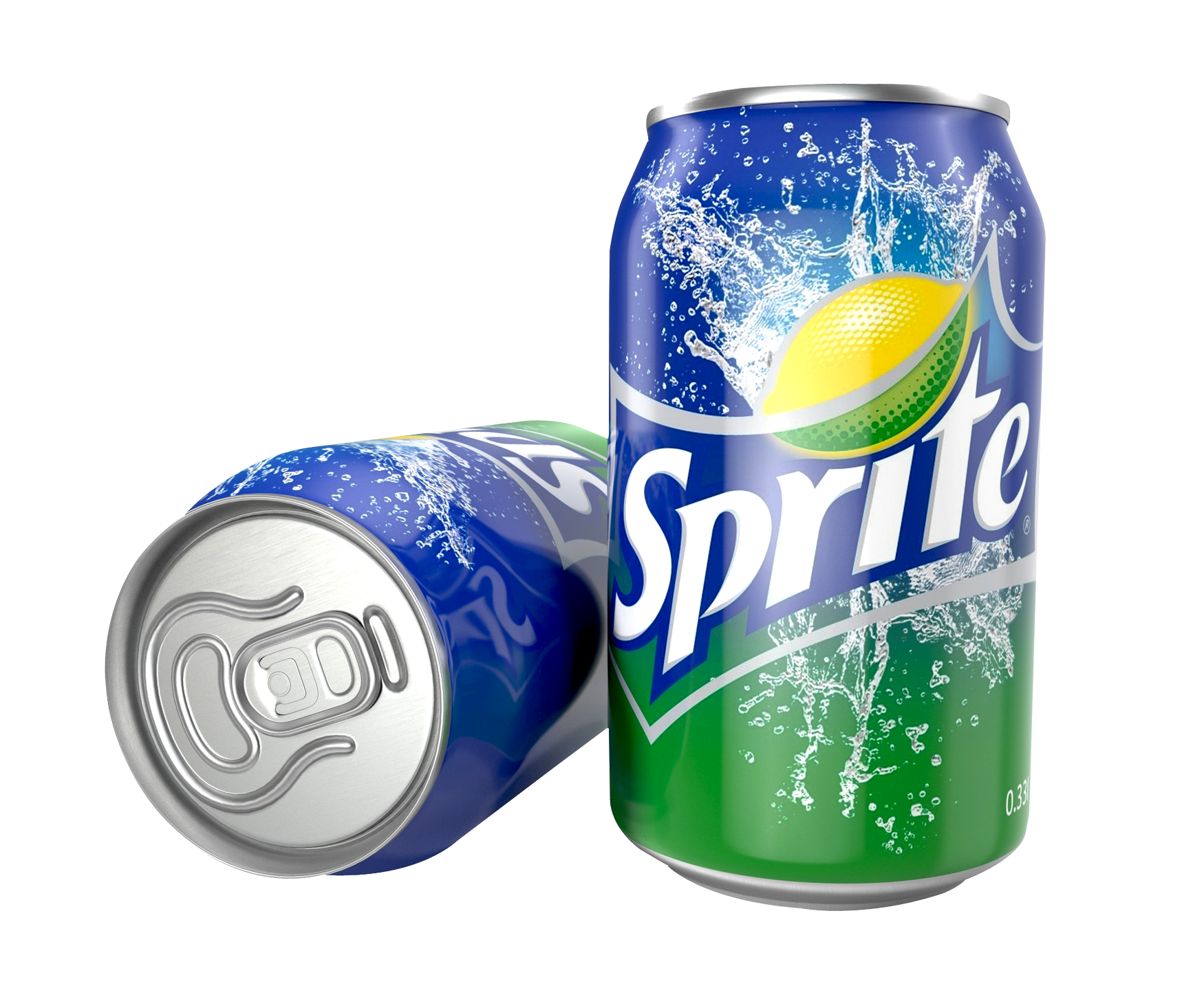 Sprite Soda Cans Splash