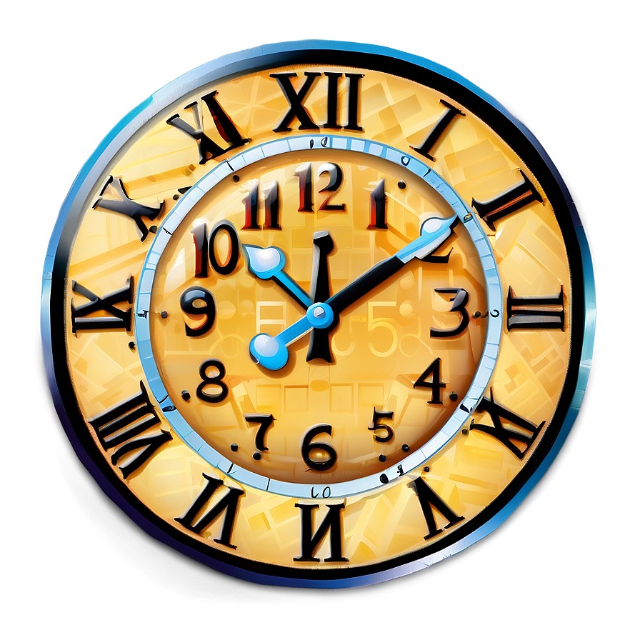 Square Clock Clipart Png 06262024