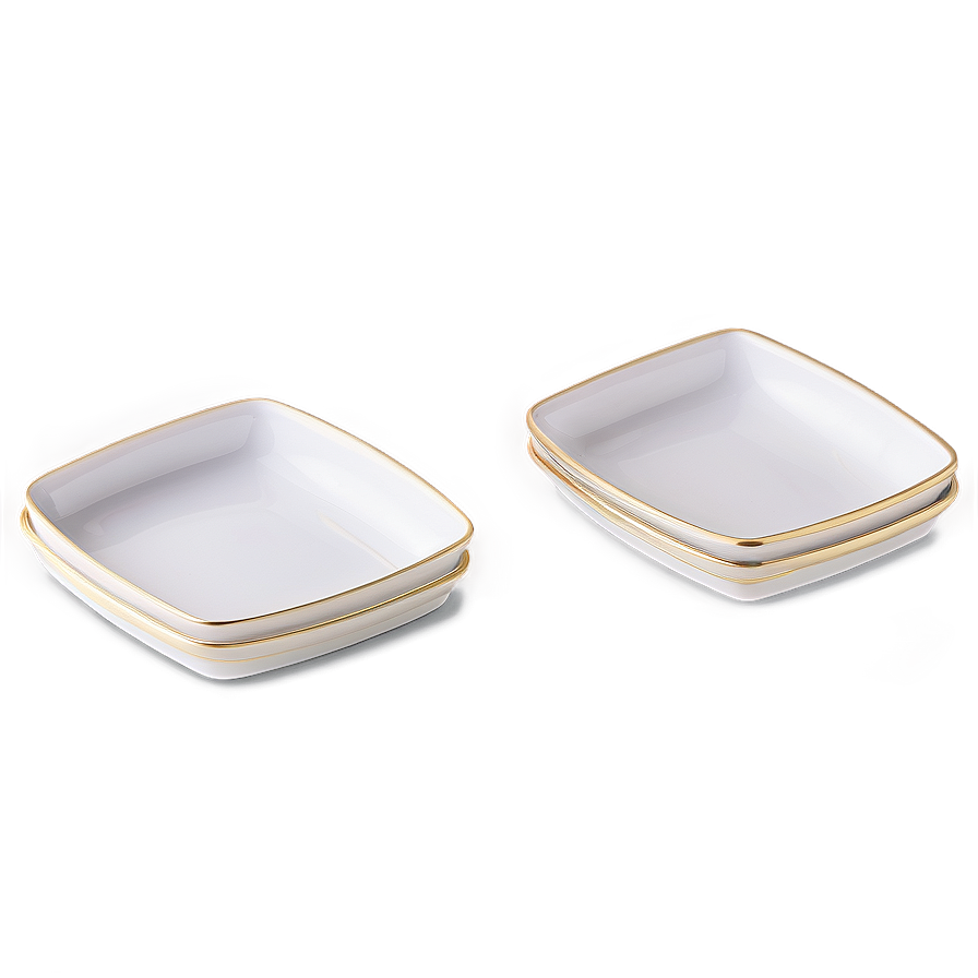 Square Shaped Dish Set Png 41