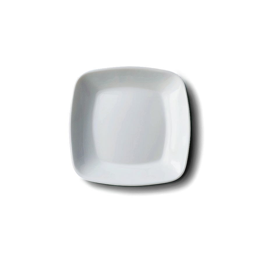 Square White Plate Png Exp75