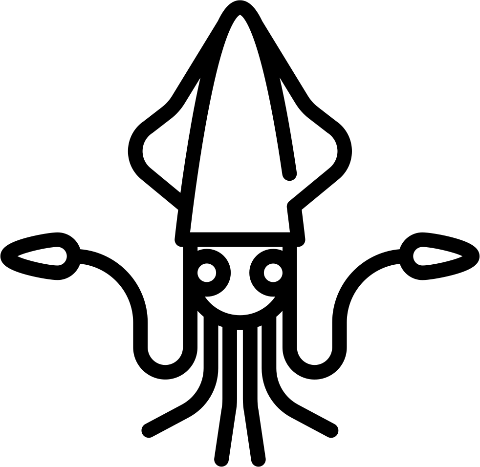 Squid Icon Outline