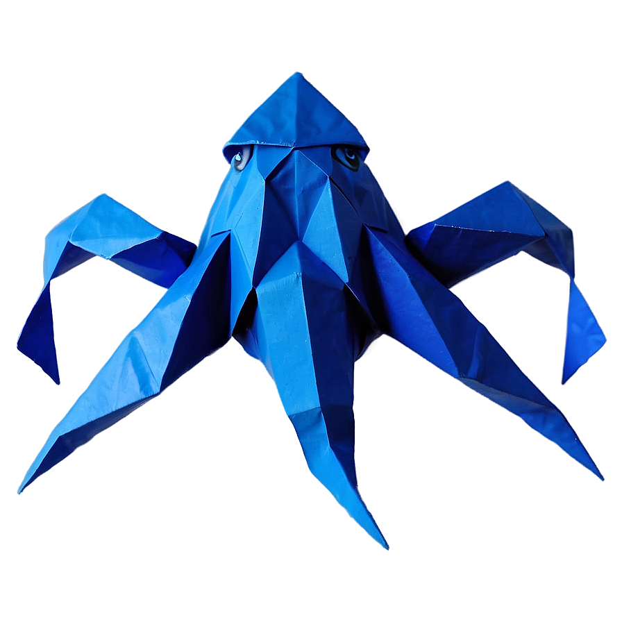 Squid Origami Design Png 05242024