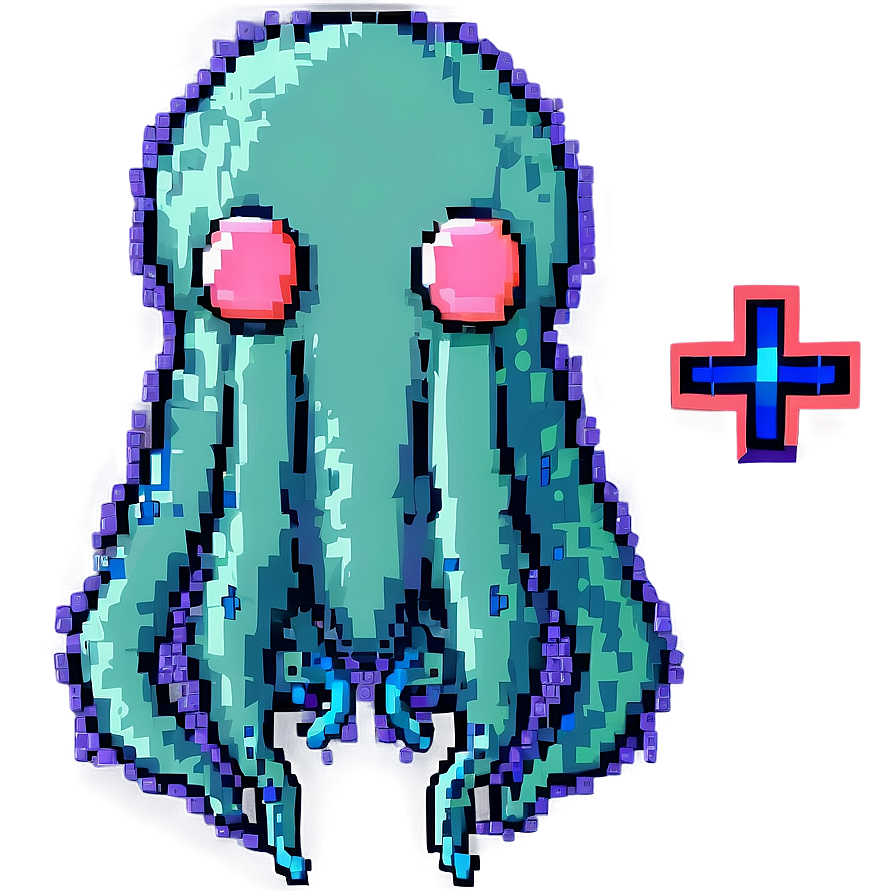 Squid Pixel Art Png 79