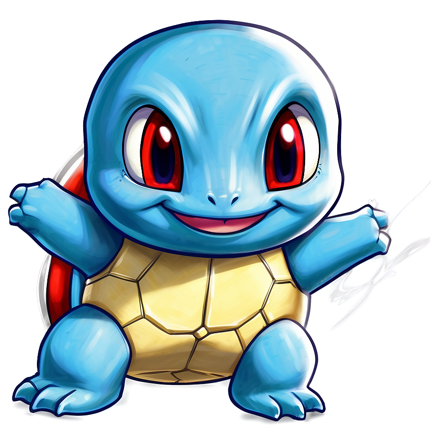 Squirtle Digital Painting Png Kru36