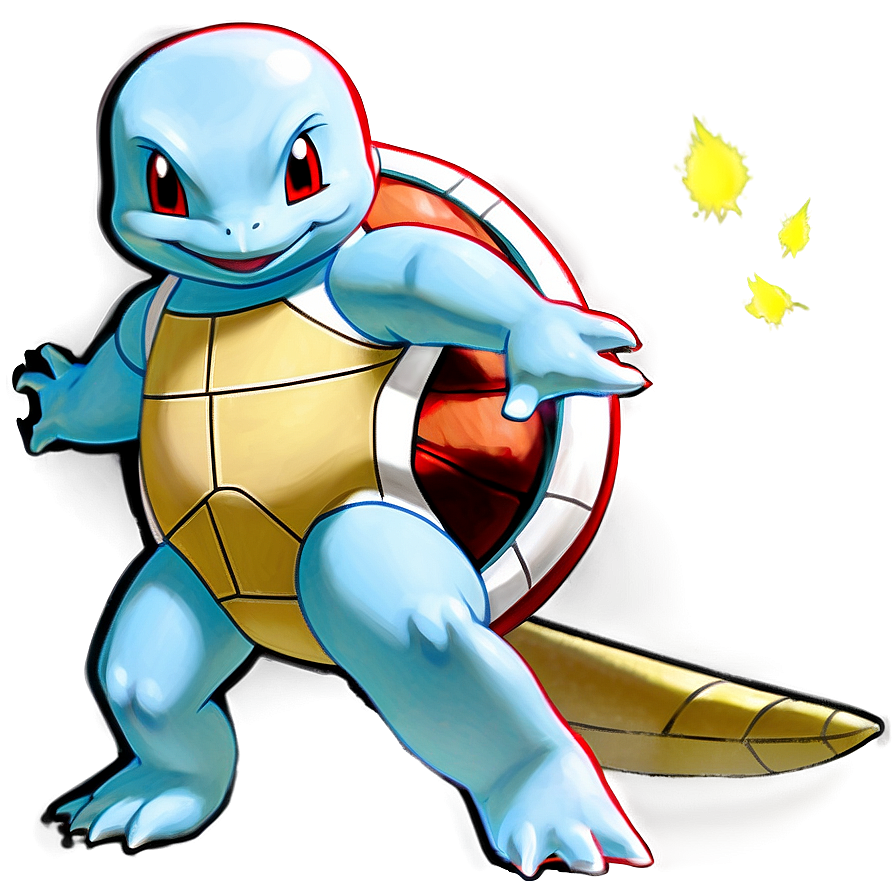 Squirtle In Battle Stance Png 35