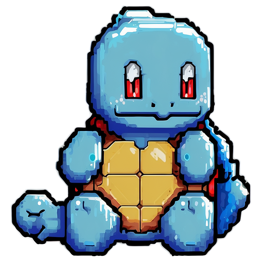 Squirtle Pixel Art Png Emi36