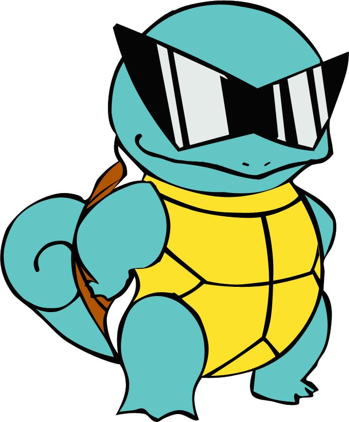 Squirtle Sunglasses Cool Pose