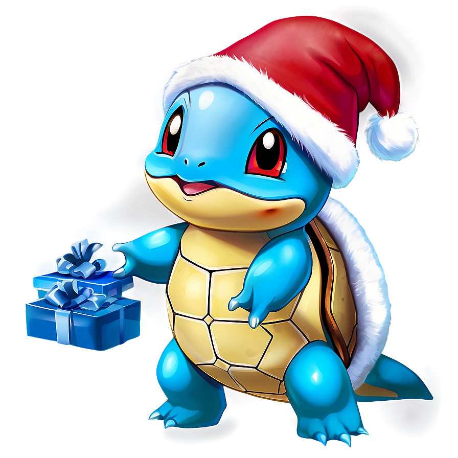 Squirtle With Christmas Hat Png 05212024