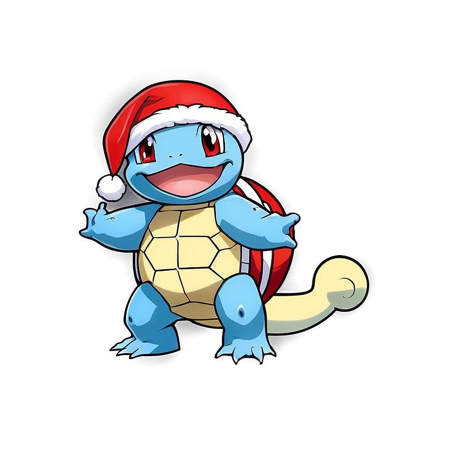 Squirtle With Christmas Hat Png 19